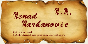 Nenad Markanović vizit kartica